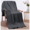 image:imageUtopia Bedding 100 Cotton Waffle Weave Blanket King Size for Bed  Lightweight Breathable Summer Blankets Soft and Cozy Gift for Mothers Day Home Decor Black 90x108 InchCharcoal