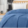 image:imageUtopia Bedding 100 Cotton Waffle Weave Blanket King Size for Bed  Lightweight Breathable Summer Blankets Soft and Cozy Gift for Mothers Day Home Decor Black 90x108 InchWedgewood