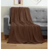 image:imageUtopia Bedding 100 Cotton Waffle Weave Blanket King Size for Bed  Lightweight Breathable Summer Blankets Soft and Cozy Gift for Mothers Day Home Decor Black 90x108 InchBrown
