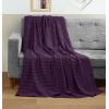 image:imageUtopia Bedding 100 Cotton Waffle Weave Blanket King Size for Bed  Lightweight Breathable Summer Blankets Soft and Cozy Gift for Mothers Day Home Decor Black 90x108 InchPlum