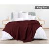image:imageUtopia Bedding 100 Cotton Waffle Weave Blanket King Size for Bed  Lightweight Breathable Summer Blankets Soft and Cozy Gift for Mothers Day Home Decor Black 90x108 InchBurgundy
