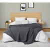 image:imageUtopia Bedding 100 Cotton Waffle Weave Blanket King Size for Bed  Lightweight Breathable Summer Blankets Soft and Cozy Gift for Mothers Day Home Decor Black 90x108 InchCharcoal