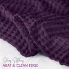 image:imageUtopia Bedding 100 Cotton Waffle Weave Blanket King Size for Bed  Lightweight Breathable Summer Blankets Soft and Cozy Gift for Mothers Day Home Decor Black 90x108 InchPlum