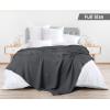 image:imageUtopia Bedding 100 Cotton Waffle Weave Blanket King Size for Bed  Lightweight Breathable Summer Blankets Soft and Cozy Gift for Mothers Day Home Decor Black 90x108 InchCharcoal