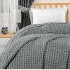 image:imageUtopia Bedding 100 Cotton Waffle Weave Blanket King Size for Bed  Lightweight Breathable Summer Blankets Soft and Cozy Gift for Mothers Day Home Decor Black 90x108 InchCool Grey
