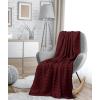 image:imageUtopia Bedding 100 Cotton Waffle Weave Blanket King Size for Bed  Lightweight Breathable Summer Blankets Soft and Cozy Gift for Mothers Day Home Decor Black 90x108 InchBurgundy