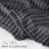 image:imageUtopia Bedding 100 Cotton Waffle Weave Blanket King Size for Bed  Lightweight Breathable Summer Blankets Soft and Cozy Gift for Mothers Day Home Decor Black 90x108 InchCharcoal