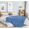 image:imageUtopia Bedding 100 Cotton Waffle Weave Blanket King Size for Bed  Lightweight Breathable Summer Blankets Soft and Cozy Gift for Mothers Day Home Decor Black 90x108 InchWedgewood