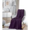 image:imageUtopia Bedding 100 Cotton Waffle Weave Blanket King Size for Bed  Lightweight Breathable Summer Blankets Soft and Cozy Gift for Mothers Day Home Decor Black 90x108 InchPlum