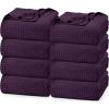 image:imageUtopia Bedding 100 Cotton Waffle Weave Blanket King Size for Bed  Lightweight Breathable Summer Blankets Soft and Cozy Gift for Mothers Day Home Decor Black 90x108 InchPlum