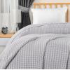 image:imageUtopia Bedding 100 Cotton Waffle Weave Blanket King Size for Bed  Lightweight Breathable Summer Blankets Soft and Cozy Gift for Mothers Day Home Decor Black 90x108 InchSilver