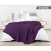 image:imageUtopia Bedding 100 Cotton Waffle Weave Blanket King Size for Bed  Lightweight Breathable Summer Blankets Soft and Cozy Gift for Mothers Day Home Decor Black 90x108 InchPlum