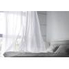 image:imageUtopia Bedding Sheer Curtains Grey 2 Panels Set Rod Pocket Drapes 54W x 96L Inches Luxurious Window Treatment Voile for Bedroom and Living RoomWhite