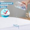 image:imageUtopia Bedding Waterproof 5Sided Mattress Protector Queen Size Premium Breathable Mattress Cover Fitted Style with Stretchable Pockets White  Pack of 2