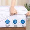 image:imageUtopia Bedding Waterproof 5Sided Mattress Protector Queen Size Premium Breathable Mattress Cover Fitted Style with Stretchable Pockets White  Pack of 2