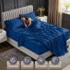 image:imageUtopia Bedding King Size Extra Deep Pocket Sheet Set  Fits Mattresses Up to 21 inches  Cooling Soft amp Breathable  OekoTex 4 Piece Bed Sheets OrangeBlue Dusk