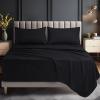 image:imageUtopia Bedding King Size Extra Deep Pocket Sheet Set  Fits Mattresses Up to 21 inches  Cooling Soft amp Breathable  OekoTex 4 Piece Bed Sheets OrangeBlack