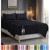 image:imageUtopia Bedding King Size Extra Deep Pocket Sheet Set  Fits Mattresses Up to 21 inches  Cooling Soft amp Breathable  OekoTex 4 Piece Bed Sheets OrangeBlack