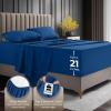 image:imageUtopia Bedding King Size Extra Deep Pocket Sheet Set  Fits Mattresses Up to 21 inches  Cooling Soft amp Breathable  OekoTex 4 Piece Bed Sheets OrangeBlue Dusk