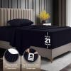 image:imageUtopia Bedding King Size Extra Deep Pocket Sheet Set  Fits Mattresses Up to 21 inches  Cooling Soft amp Breathable  OekoTex 4 Piece Bed Sheets OrangeBlack