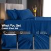image:imageUtopia Bedding King Size Extra Deep Pocket Sheet Set  Fits Mattresses Up to 21 inches  Cooling Soft amp Breathable  OekoTex 4 Piece Bed Sheets OrangeBlue Dusk