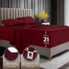 image:imageUtopia Bedding King Size Extra Deep Pocket Sheet Set  Fits Mattresses Up to 21 inches  Cooling Soft amp Breathable  OekoTex 4 Piece Bed Sheets OrangeBurgundy