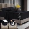 image:imageUtopia Bedding King Size Extra Deep Pocket Sheet Set  Fits Mattresses Up to 21 inches  Cooling Soft amp Breathable  OekoTex 4 Piece Bed Sheets OrangeBlack