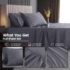 image:imageUtopia Bedding King Size Extra Deep Pocket Sheet Set  Fits Mattresses Up to 21 inches  Cooling Soft amp Breathable  OekoTex 4 Piece Bed Sheets OrangeGrey