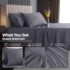 image:imageUtopia Bedding King Size Extra Deep Pocket Sheet Set  Fits Mattresses Up to 21 inches  Cooling Soft amp Breathable  OekoTex 4 Piece Bed Sheets OrangeGrey