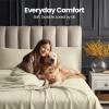 image:imageUtopia Bedding King Size Extra Deep Pocket Sheet Set  Fits Mattresses Up to 21 inches  Cooling Soft amp Breathable  OekoTex 4 Piece Bed Sheets OrangeIvory