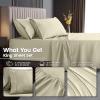 image:imageUtopia Bedding King Size Extra Deep Pocket Sheet Set  Fits Mattresses Up to 21 inches  Cooling Soft amp Breathable  OekoTex 4 Piece Bed Sheets OrangeIvory