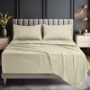 image:imageUtopia Bedding King Size Extra Deep Pocket Sheet Set  Fits Mattresses Up to 21 inches  Cooling Soft amp Breathable  OekoTex 4 Piece Bed Sheets OrangeIvory