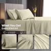 image:imageUtopia Bedding King Size Extra Deep Pocket Sheet Set  Fits Mattresses Up to 21 inches  Cooling Soft amp Breathable  OekoTex 4 Piece Bed Sheets OrangeIvory
