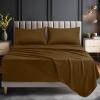 image:imageUtopia Bedding King Size Extra Deep Pocket Sheet Set  Fits Mattresses Up to 21 inches  Cooling Soft amp Breathable  OekoTex 4 Piece Bed Sheets OrangeMocha
