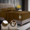 image:imageUtopia Bedding King Size Extra Deep Pocket Sheet Set  Fits Mattresses Up to 21 inches  Cooling Soft amp Breathable  OekoTex 4 Piece Bed Sheets OrangeMocha