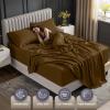 image:imageUtopia Bedding King Size Extra Deep Pocket Sheet Set  Fits Mattresses Up to 21 inches  Cooling Soft amp Breathable  OekoTex 4 Piece Bed Sheets OrangeMocha