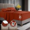 image:imageUtopia Bedding King Size Extra Deep Pocket Sheet Set  Fits Mattresses Up to 21 inches  Cooling Soft amp Breathable  OekoTex 4 Piece Bed Sheets OrangeOrange