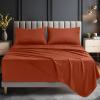 image:imageUtopia Bedding King Size Extra Deep Pocket Sheet Set  Fits Mattresses Up to 21 inches  Cooling Soft amp Breathable  OekoTex 4 Piece Bed Sheets OrangeOrange