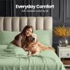 image:imageUtopia Bedding King Size Extra Deep Pocket Sheet Set  Fits Mattresses Up to 21 inches  Cooling Soft amp Breathable  OekoTex 4 Piece Bed Sheets OrangeSage