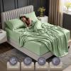 image:imageUtopia Bedding King Size Extra Deep Pocket Sheet Set  Fits Mattresses Up to 21 inches  Cooling Soft amp Breathable  OekoTex 4 Piece Bed Sheets OrangeSage