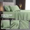 image:imageUtopia Bedding King Size Extra Deep Pocket Sheet Set  Fits Mattresses Up to 21 inches  Cooling Soft amp Breathable  OekoTex 4 Piece Bed Sheets OrangeSage