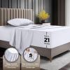 image:imageUtopia Bedding King Size Extra Deep Pocket Sheet Set  Fits Mattresses Up to 21 inches  Cooling Soft amp Breathable  OekoTex 4 Piece Bed Sheets OrangeWhite