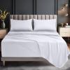 image:imageUtopia Bedding King Size Extra Deep Pocket Sheet Set  Fits Mattresses Up to 21 inches  Cooling Soft amp Breathable  OekoTex 4 Piece Bed Sheets OrangeWhite