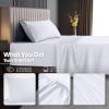 image:imageUtopia Bedding King Size Extra Deep Pocket Sheet Set  Fits Mattresses Up to 21 inches  Cooling Soft amp Breathable  OekoTex 4 Piece Bed Sheets OrangeWhite