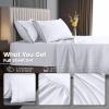 image:imageUtopia Bedding King Size Extra Deep Pocket Sheet Set  Fits Mattresses Up to 21 inches  Cooling Soft amp Breathable  OekoTex 4 Piece Bed Sheets OrangeWhite