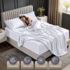 image:imageUtopia Bedding King Size Extra Deep Pocket Sheet Set  Fits Mattresses Up to 21 inches  Cooling Soft amp Breathable  OekoTex 4 Piece Bed Sheets OrangeWhite