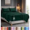 image:imageUtopia Bedding King Size Extra Deep Pocket Sheet Set  Fits Mattresses Up to 21 inches  Cooling Soft amp Breathable  OekoTex 4 Piece Bed Sheets OrangeEmerald
