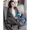 image:imageUtopia Bedding Grey 300GSM Fleece Blanket Twin Size  60x80 Inch Luxury Soft Bed Blanket Bulk Pack of 12