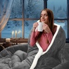 image:imageUtopia Bedding Micromink Sherpa Fleece Twin Comforter Set with 1 Pillow Sham Plush and Warm Bedding Comforter Sets Down Alternative Comforter Ultra Soft and Cozy Comforter Set Twin GreyGrey