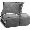image:imageUtopia Bedding Micromink Sherpa Fleece Twin Comforter Set with 1 Pillow Sham Plush and Warm Bedding Comforter Sets Down Alternative Comforter Ultra Soft and Cozy Comforter Set Twin GreyGrey